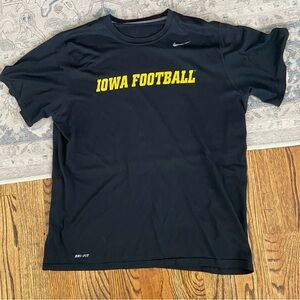 Iowa Hawkeyes Football Nike Dri Fit Short Sleeve Tee XL